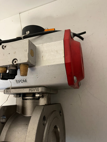END-Armaturen ZK311308 DN65 Pneumatic Ball Valve Stainless Steel PTFE 16bar