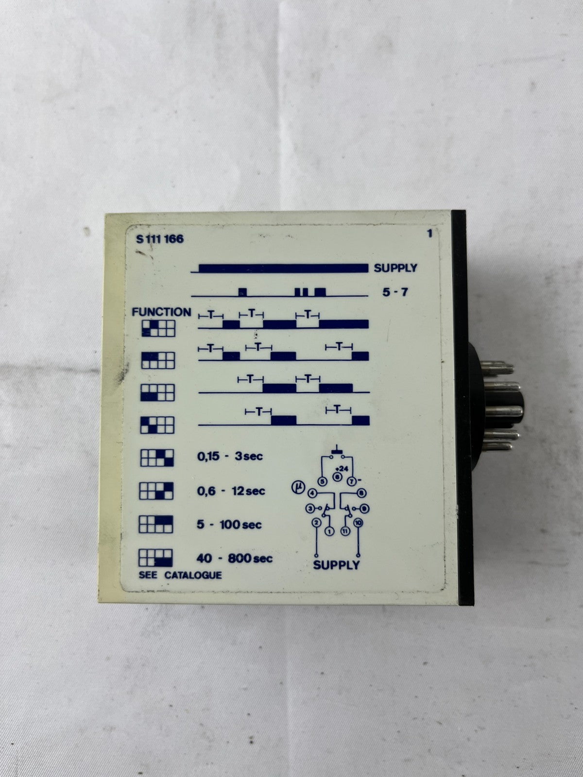 Electromatic S111166 230 Delay Timer 195-265VAC External Start LED Display