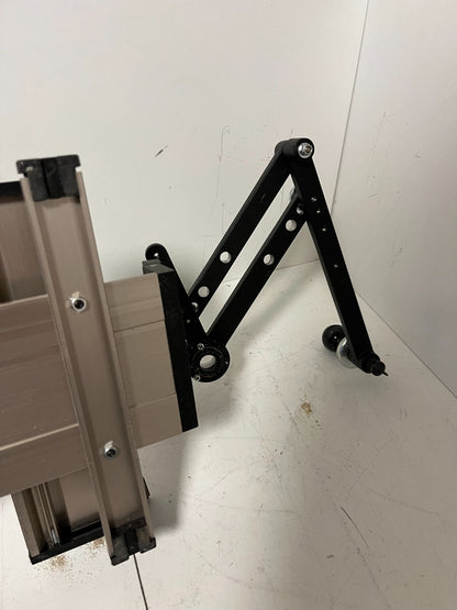 Modular Aluminum Test Bench Setup T-Slot Frame Adjustable Arm Used As-Is
