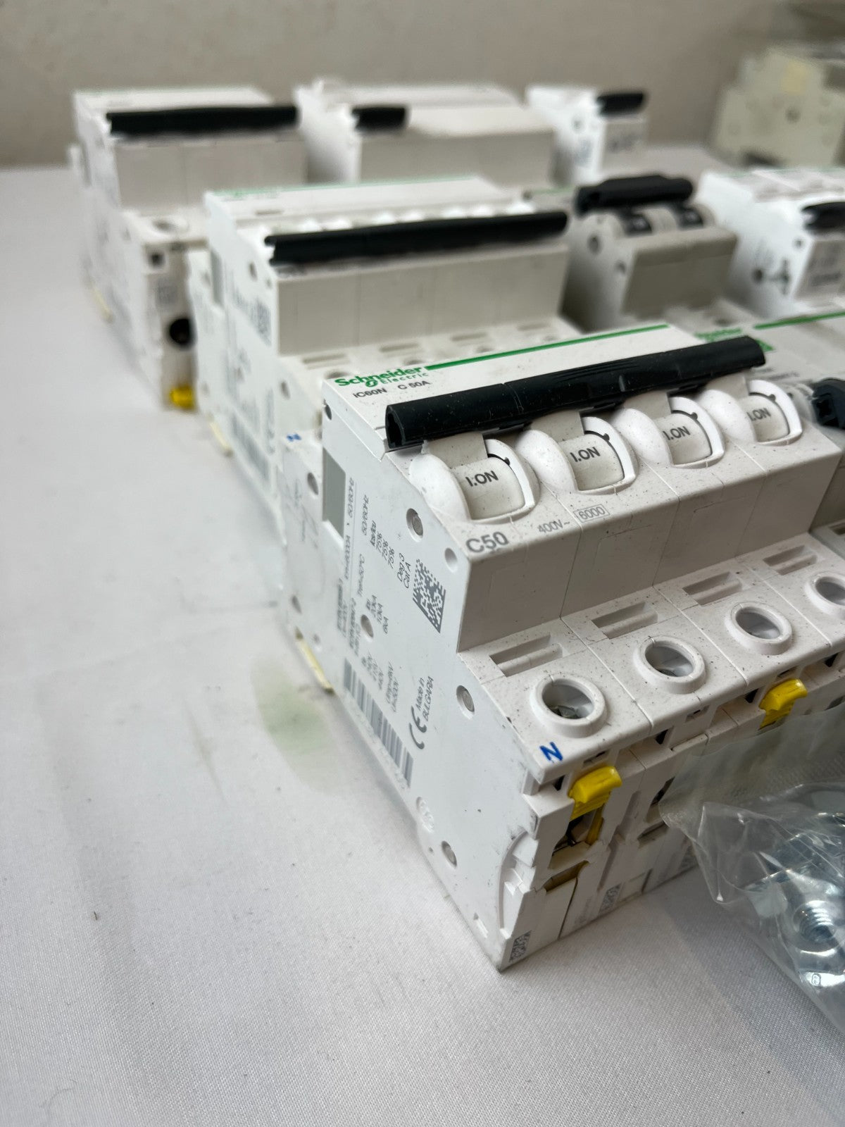 Schneider Electric iC60N Acti9 Breaker RCCB Lot C6 C10 C13 C32 C50 Used Spares