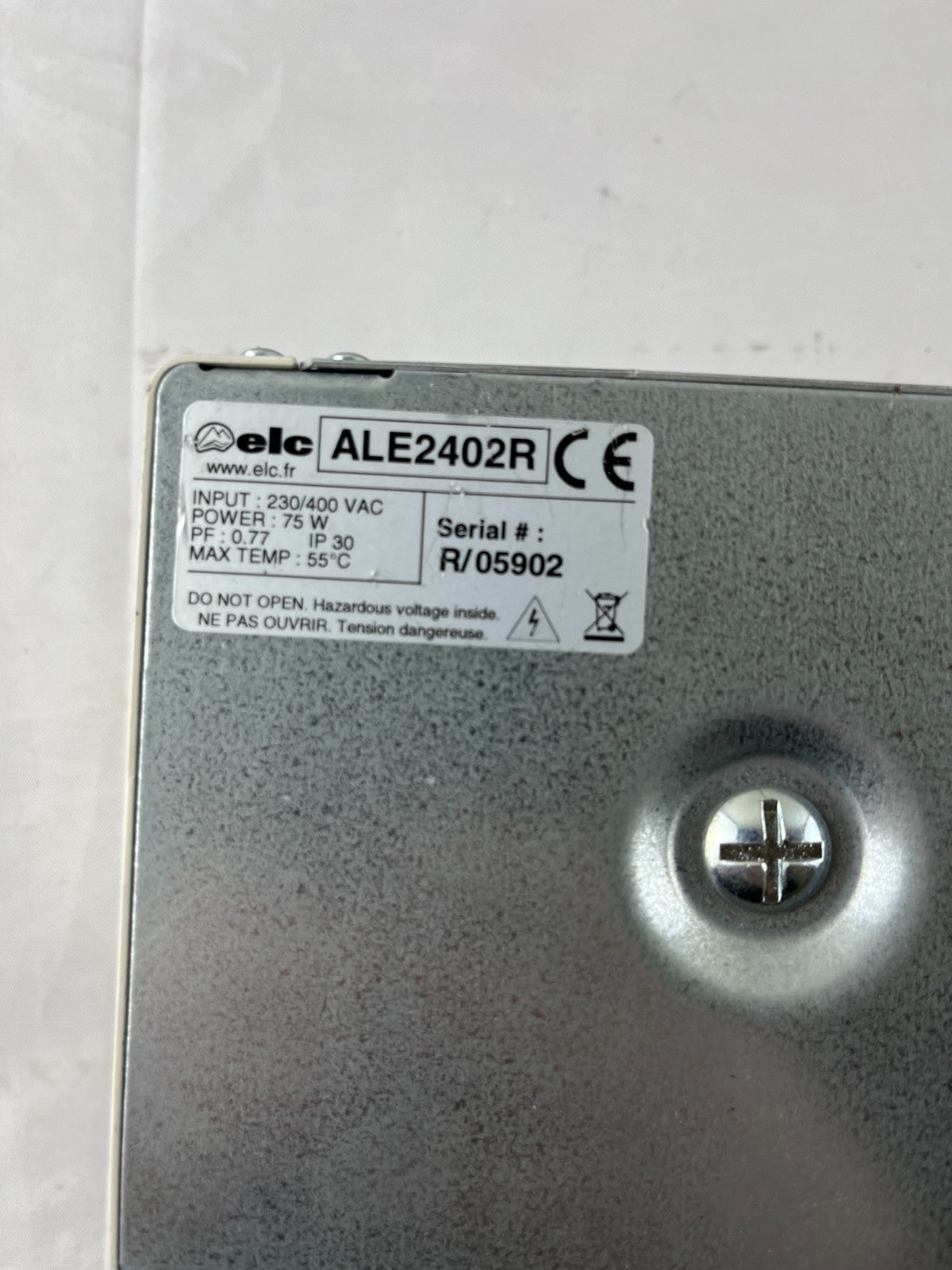 ELC ALE2402R DIN Rail Power Supply 24V DC 2.5A 230/400V AC Used Spare Unit