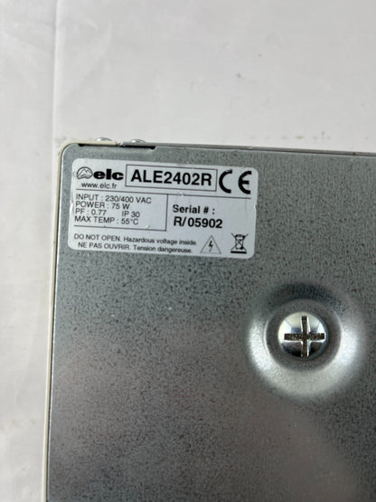 ELC ALE2402R DIN Rail Power Supply 24V DC 2.5A 230/400V AC Used Spare Unit