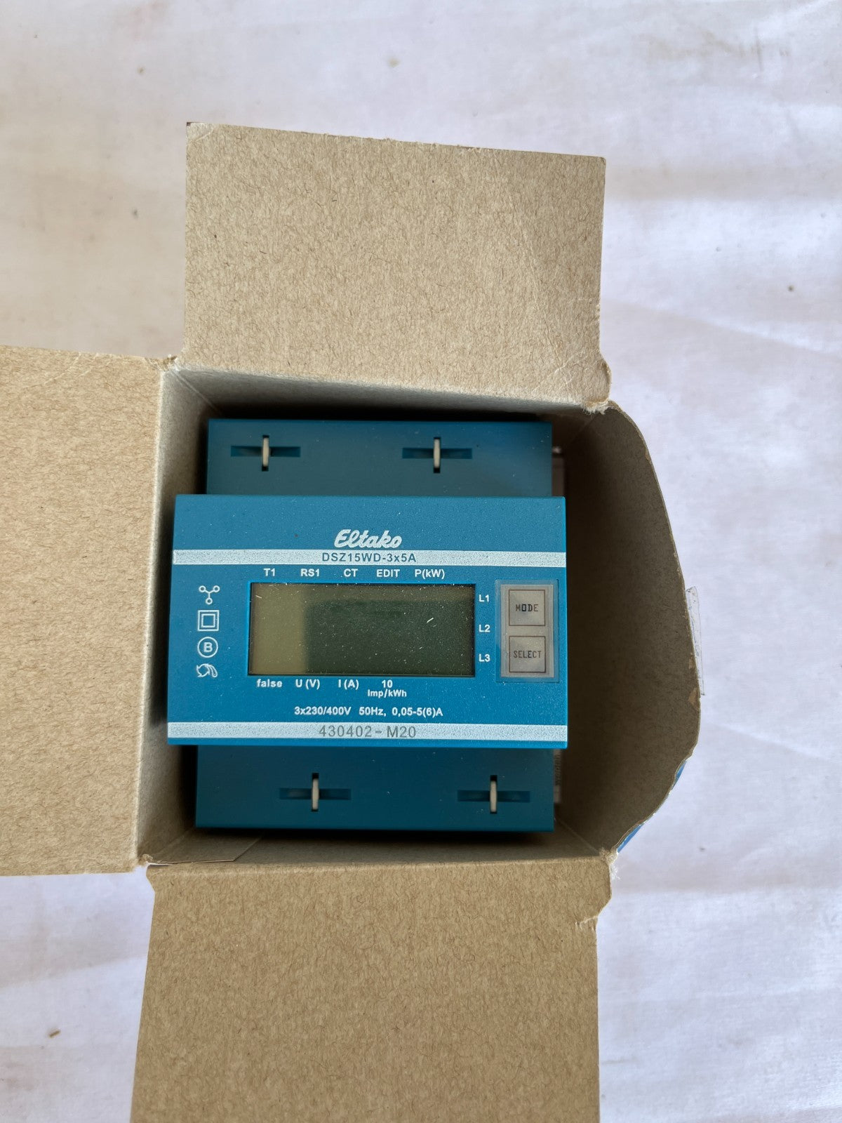 Eltako DSZ15WD-3x5A MID 3-Phase Energy Meter 3x230/400V New Spare Unit