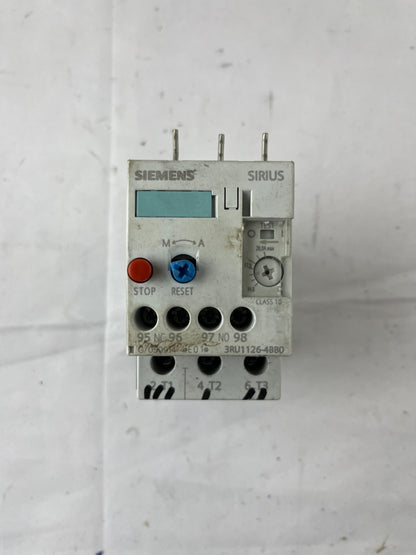 Siemens SIRIUS 3RU1126-4BB0 Thermal Overload Relay 14–20A Class 10 Used