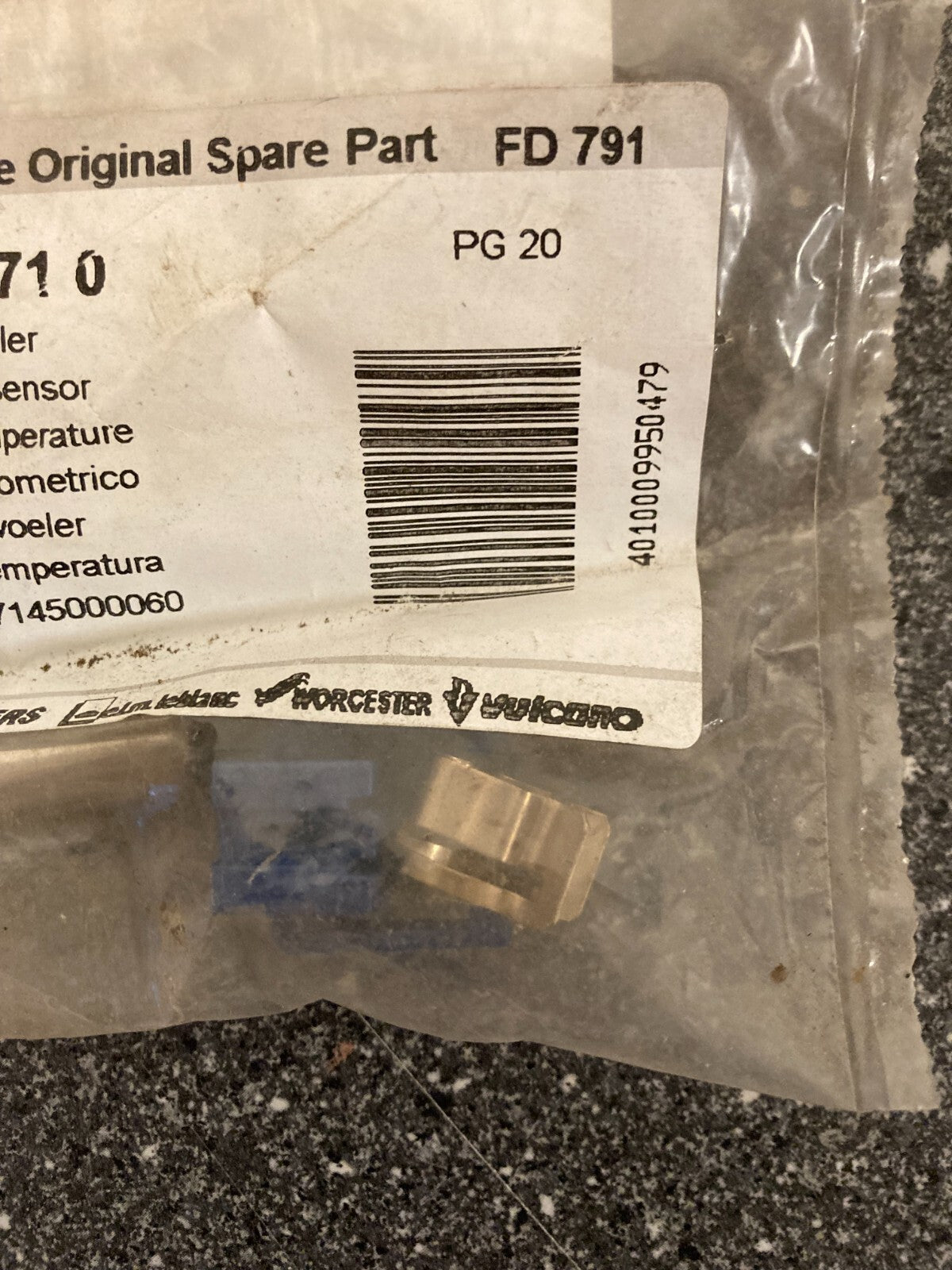 Junkers Bosch Boiler Temperature Sensor PN: 87145000710 FD 791 Worchester