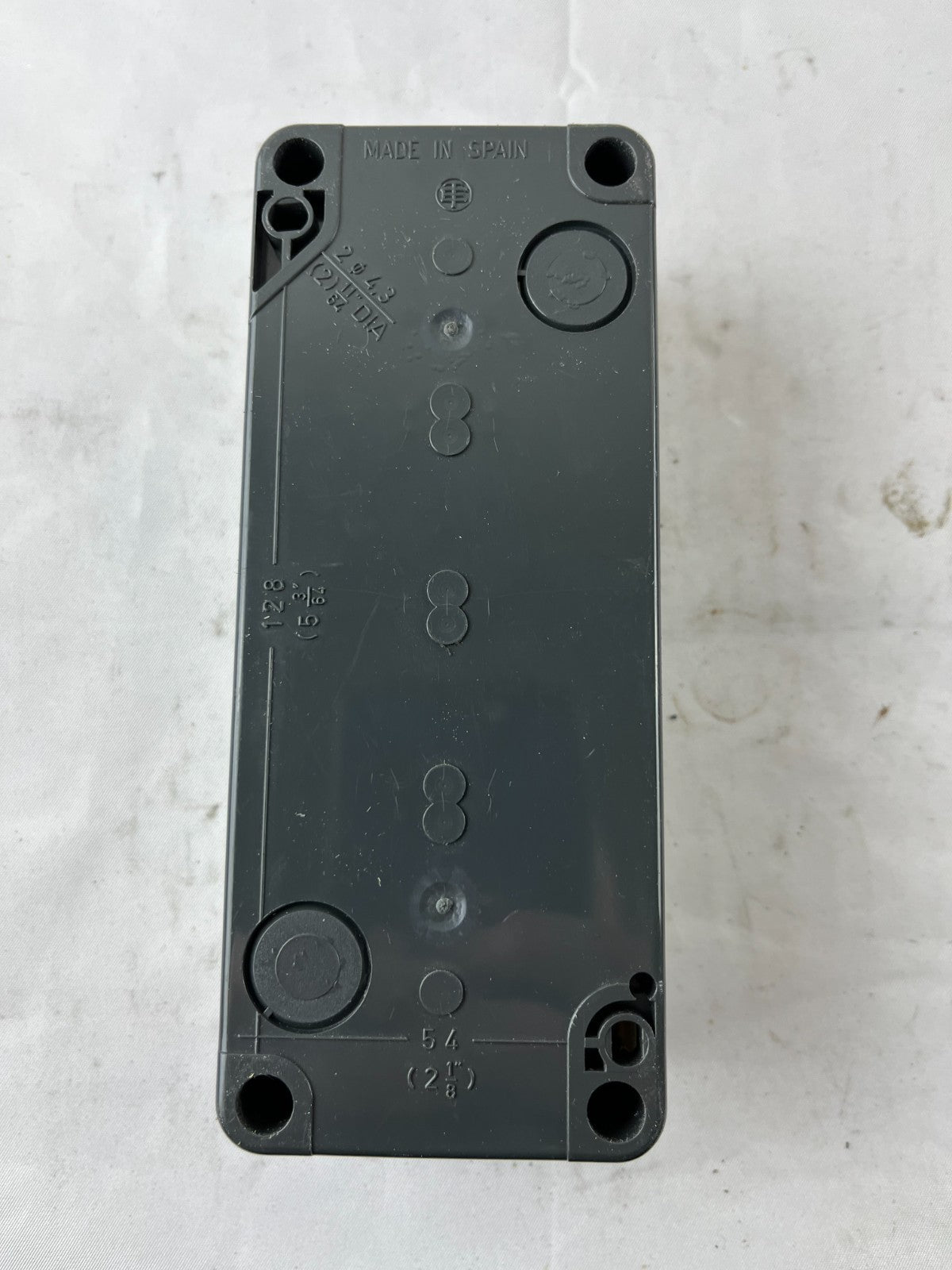 Telemecanique XALD04 Empty 4‑Hole Push Button Enclosure 22 mm, Used Spare Unit