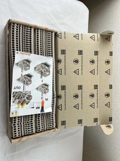 Weidmuller ZDU 2.5 Terminal Block NEW Box 100pcs 600V 27A DIN Rail Made Germany