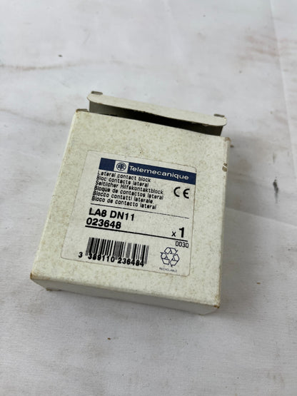 Telemecanique LA8 DN11 Auxiliary Contact Block 023648 Contactor Accessory New