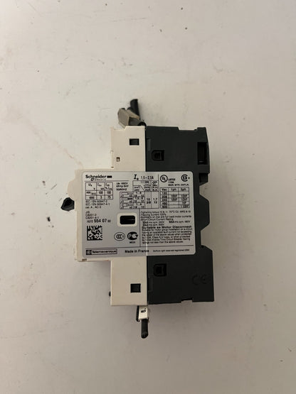 Schneider Electric GV2-RT07 Motor Circuit Breaker 1.6–2.5A TeSys GV2 Used Spare