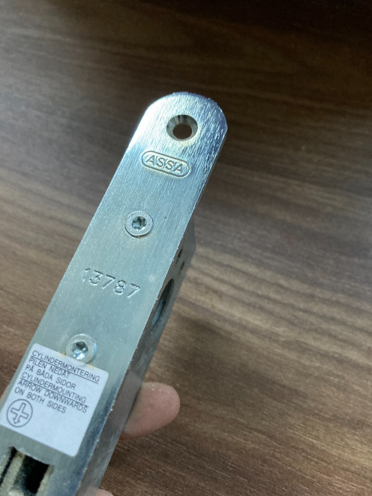 Assa 13787 Deadbolt Lock Case External/Sliding Doors, 22.5mm Bolt, Narrow Framed