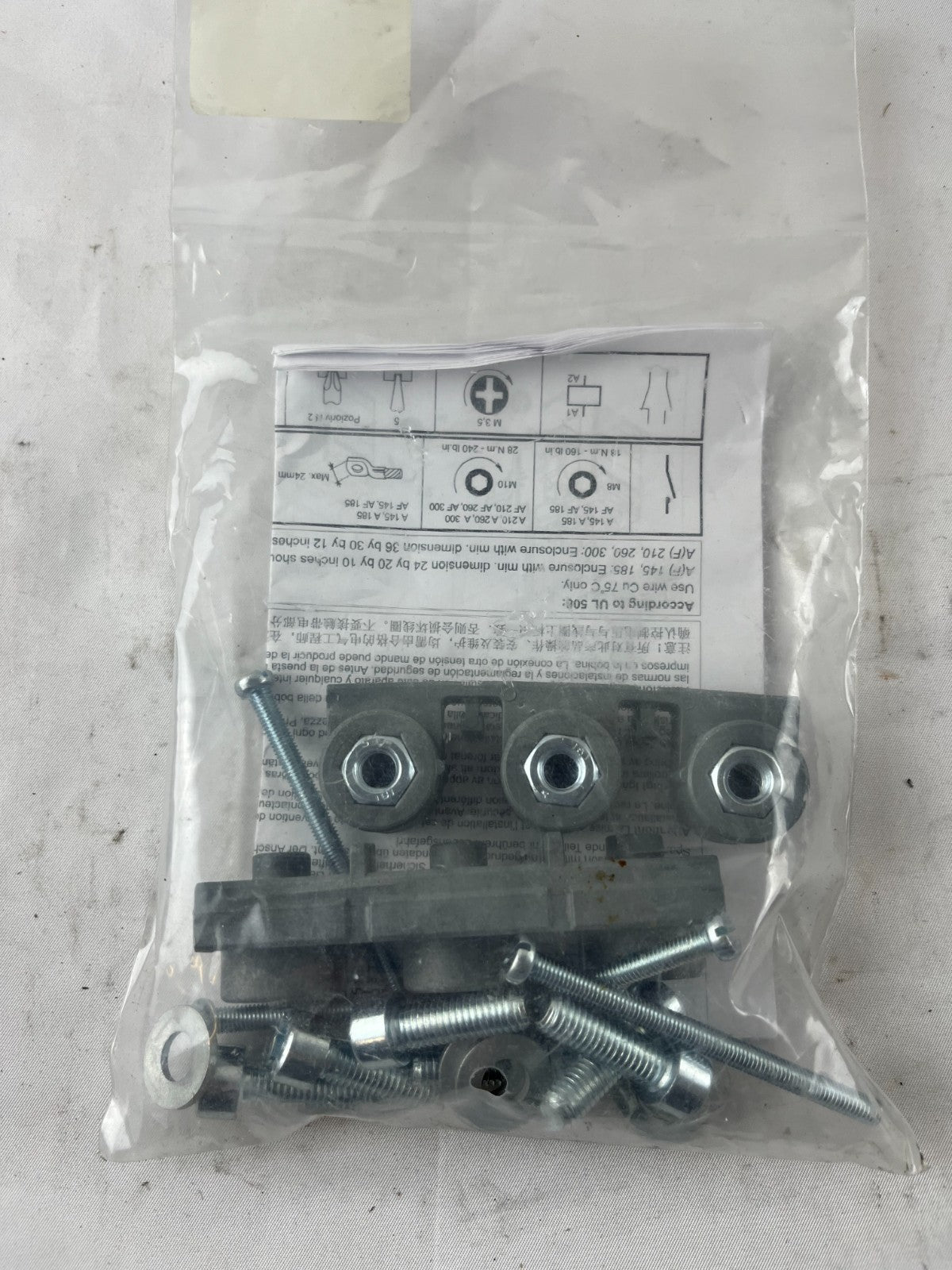 ABB Mounting Kit for A145 A185 AF145 AF185 Contactors New Spare Unit