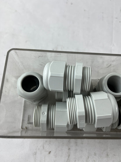M25x1.5 Cable Gland Bundle Grey Plastic IP Rated Used Lot Spare Parts