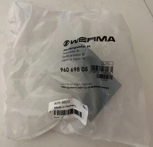 WERMA 960.698.05 Fixing Bracket/Angle - New Sealed Never Used - Spare Parts