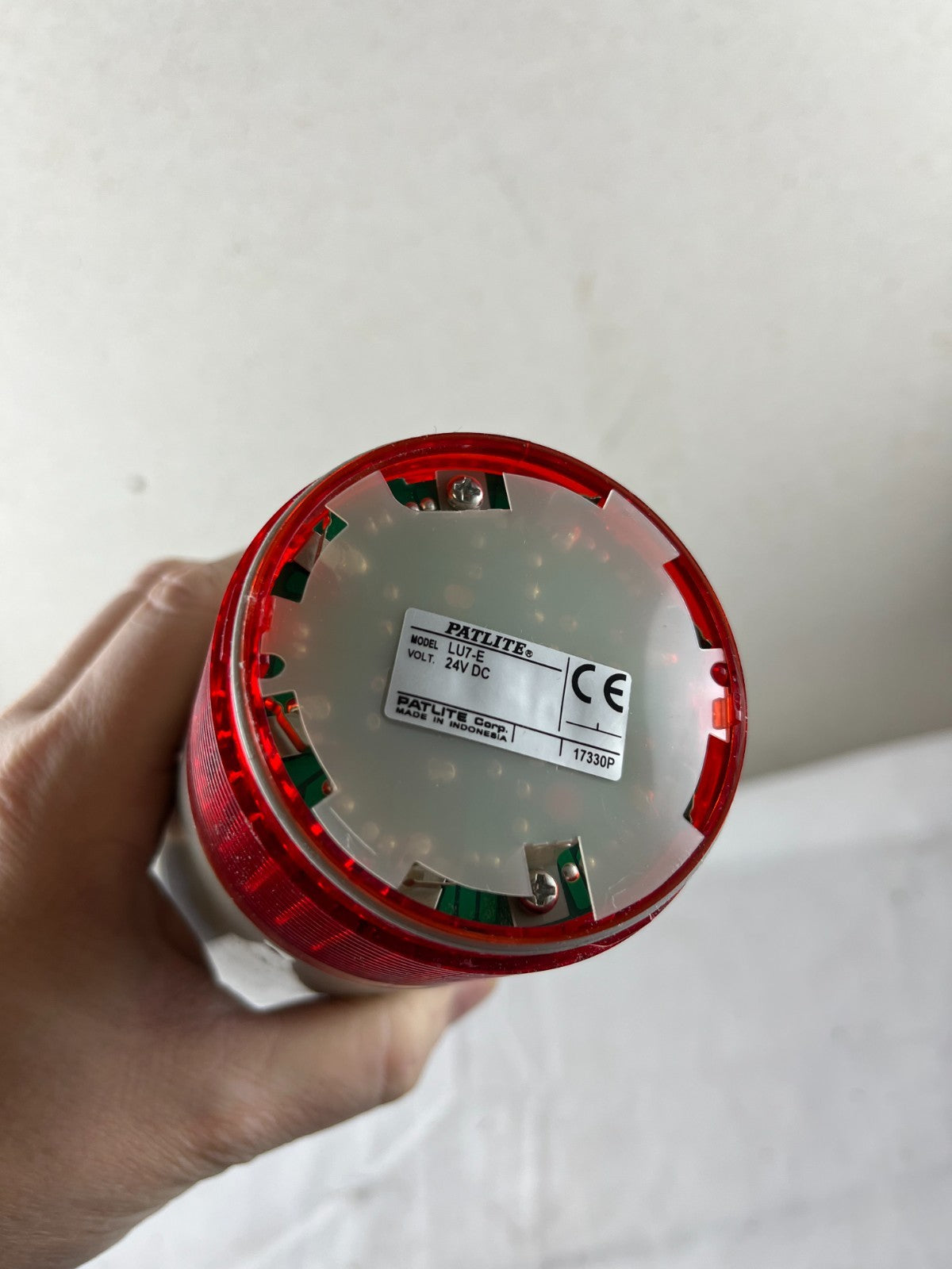 Patlite LU7-02 LED Signal Tower Light Red 24V DC Pole Mount UL CE NEW IP65