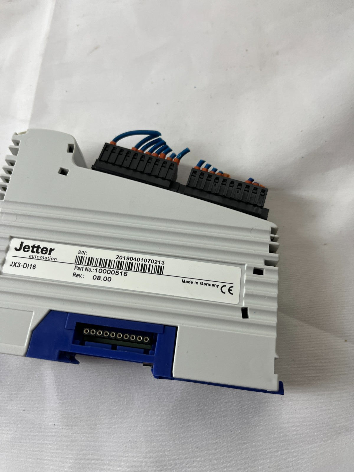 Jetter JX3-DI16 Digital Input Module 10000516 16 Channel 24VDC PLC Used Spare