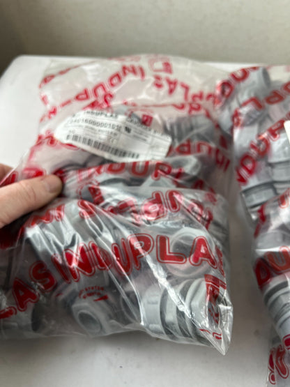 Induplas Cavoflex M20x1.5 + PG13.5 Straight Fittings Lot ~75 pcs Gray 7001 New