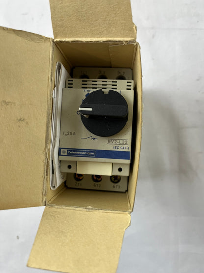 Telemecanique GV2 L22 Motor Circuit Breaker 25A IEC947-2 New Spare Unit Original