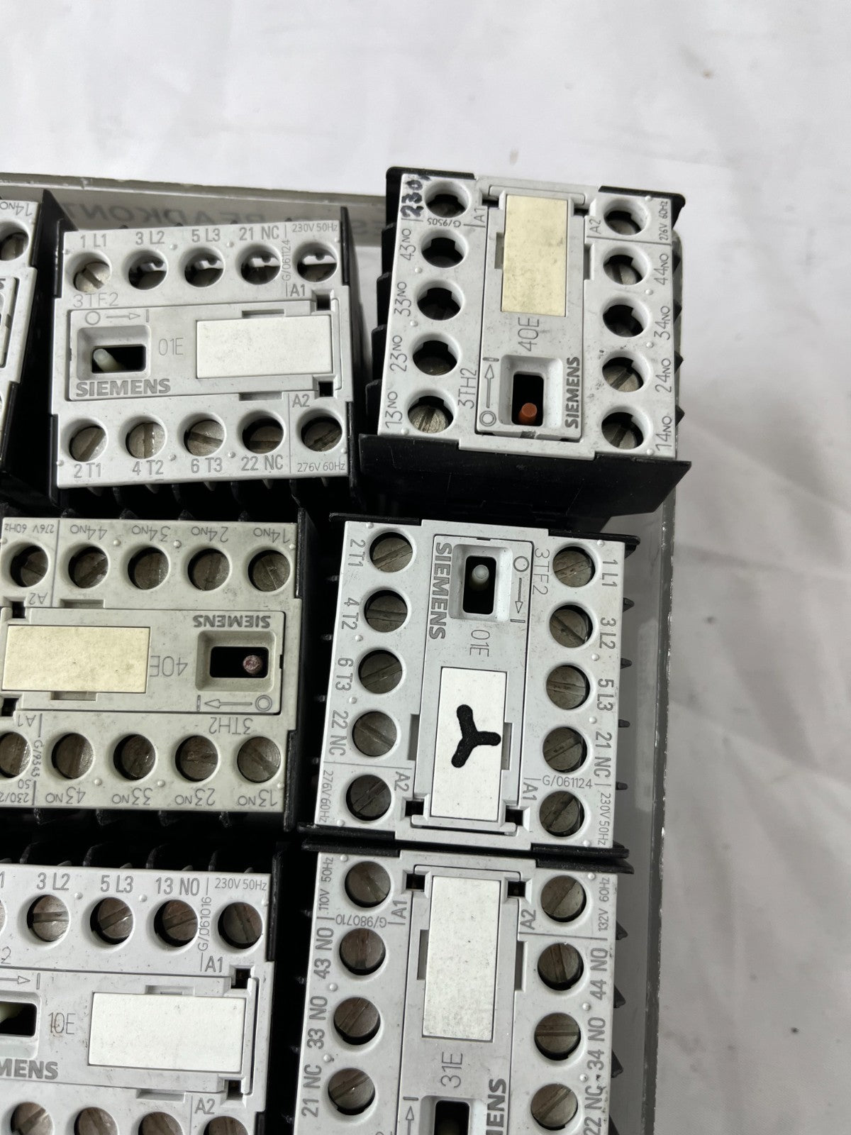 Siemens SIRIUS Contactor Relay Lot 13pcs 3TF2001 3TH2040 3TH Series Mixed Used
