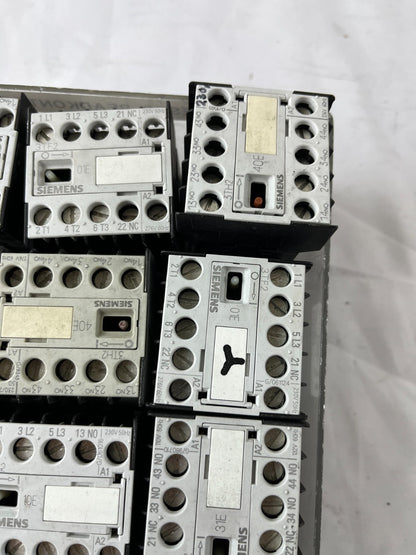 Siemens SIRIUS Contactor Relay Lot 13pcs 3TF2001 3TH2040 3TH Series Mixed Used