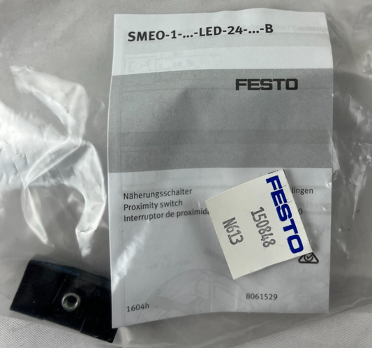 Festo SMEO‑1‑S‑LED‑24‑B Magnetic Proximity Sensor 150848 12–27 VDC M8 Plug SMEO