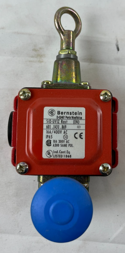 Bernstein SiD-UV1Z Rope Pull Safety Switch 601.1431.869 IP65 16A Used Working