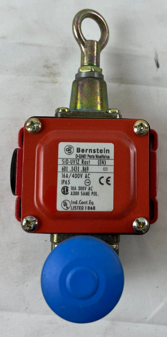 Bernstein SiD-UV1Z Rope Pull Safety Switch 601.1431.869 IP65 16A Used Working
