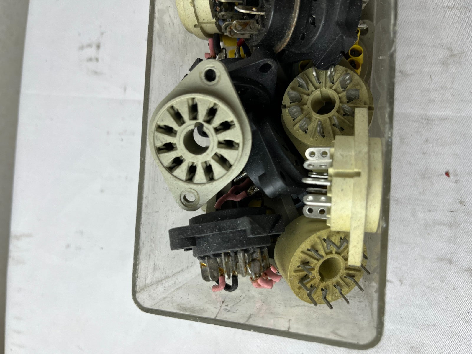 Industrial Relay Socket Lot Panel Mount Multi-Pin Relay Bases Vintage Control