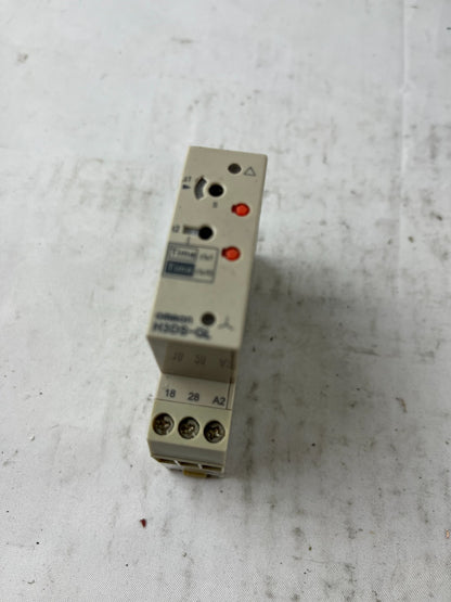 Omron H3DS-GL Timer Relay 24-230VAC 24-48VDC DIN Rail Used Spare Unit