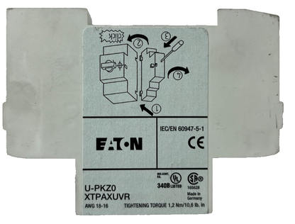 Eaton U-PKZ0 XTPAXUVR Undervoltage Release Module PKZ0 Used Spare Unit