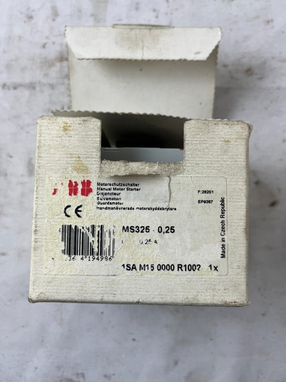 ABB MS325-0.25 Manual Motor Starter 0.16–0.25A 690V 3-Pole New in Box Spare