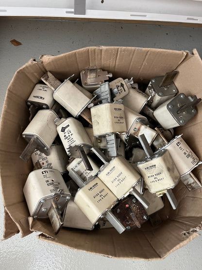 315A 500V NH Industrial Fuse Links Mixed Bundle IK-NES ETI Used