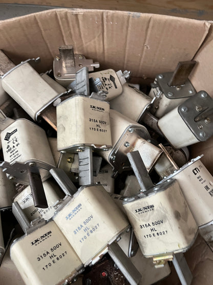 315A 500V NH Industrial Fuse Links Mixed Bundle IK-NES ETI Used