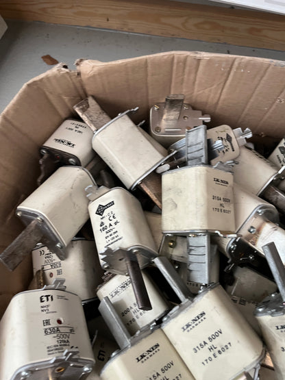 315A 500V NH Industrial Fuse Links Mixed Bundle IK-NES ETI Used
