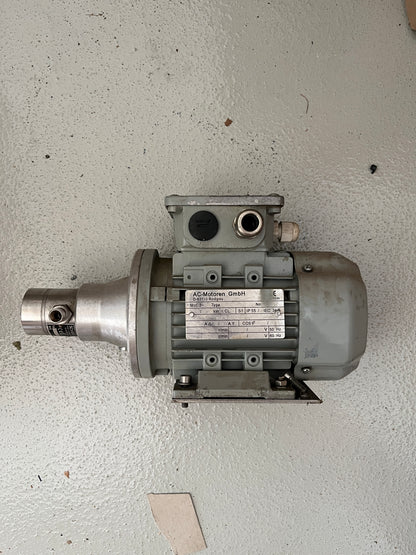 AC-Motoren GmbH 3-Phase Motor with Scherzinger Pump Head IP55 Used Working