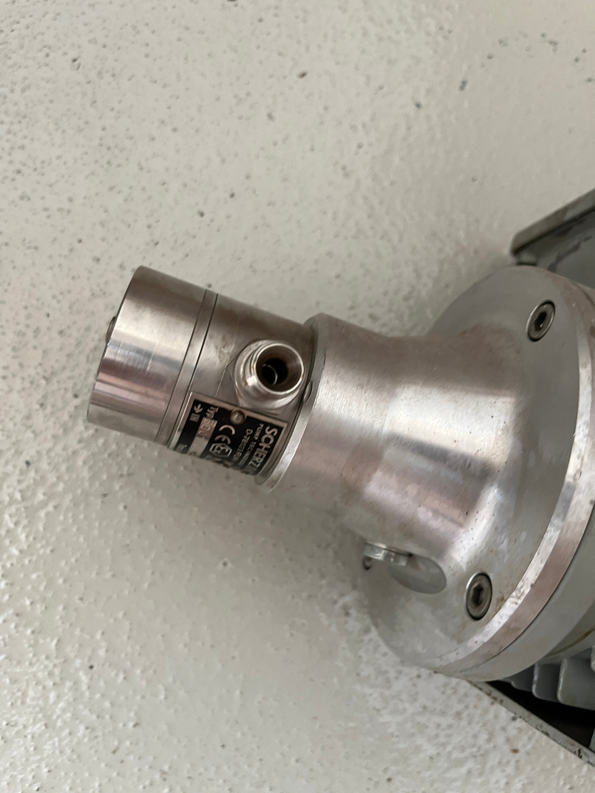 AC-Motoren GmbH 3-Phase Motor with Scherzinger Pump Head IP55 Used Working