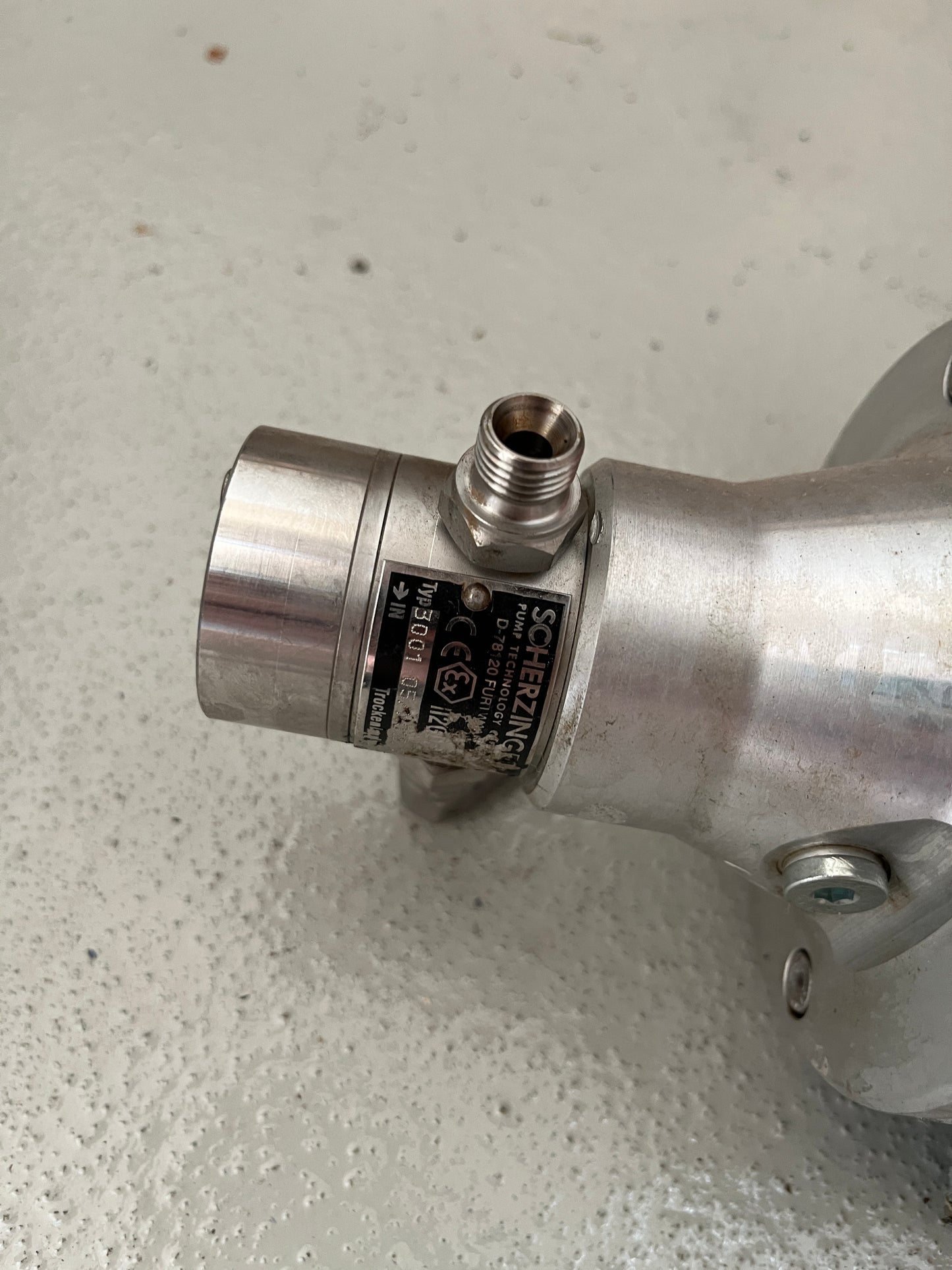 AC-Motoren GmbH 3-Phase Motor with Scherzinger Pump Head IP55 Used Working