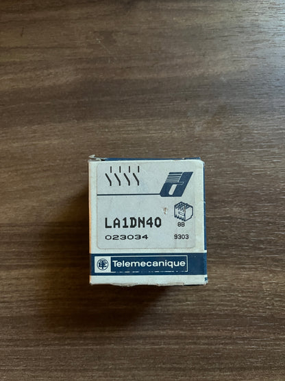 Telemecanique LA1DN40 Auxiliary Contact Block 4NO 10A – New Unused
