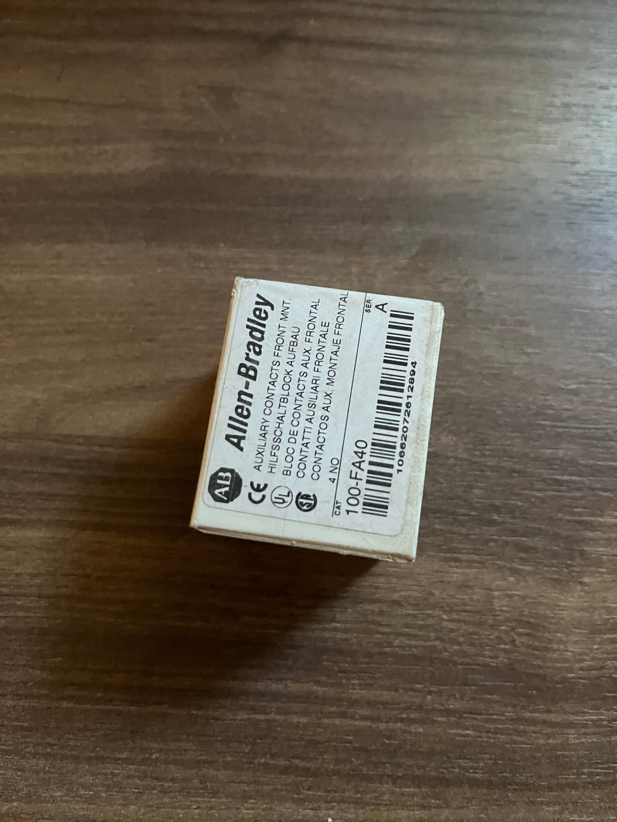 Allen-Bradley 100-FA40 Auxiliary Contact Block 4NO Front Mount Series A