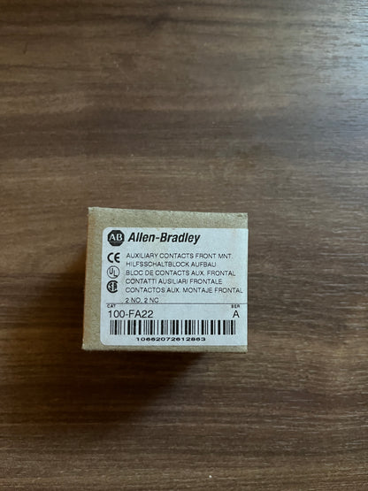 Allen-Bradley 100-FA22 Auxiliary Contact Block 2NO 2NC Series A