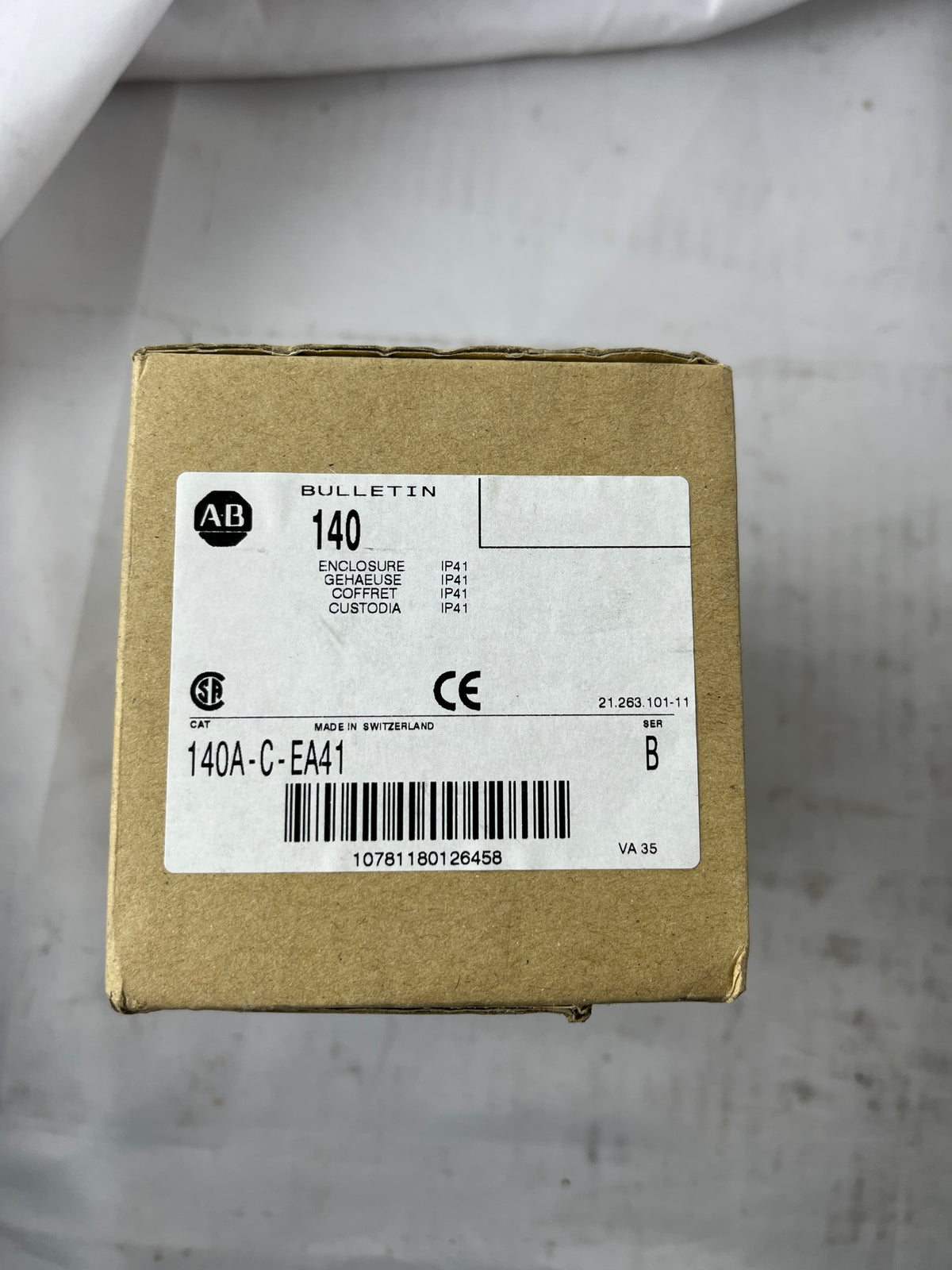 Allen-Bradley 140A-C-EA41 Enclosure IP41 Series B – New