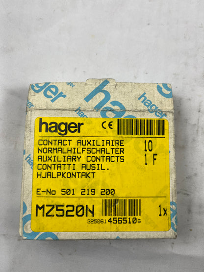 Hager MZ520N Auxiliary Contact – New Old Stock