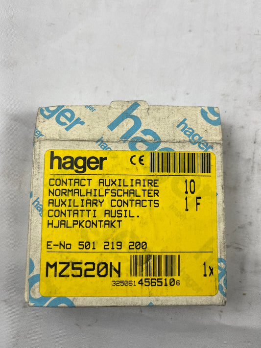 Hager MZ520N Auxiliary Contact – New Old Stock