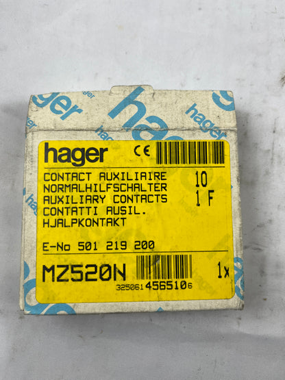 Hager MZ520N Auxiliary Contact – New Old Stock