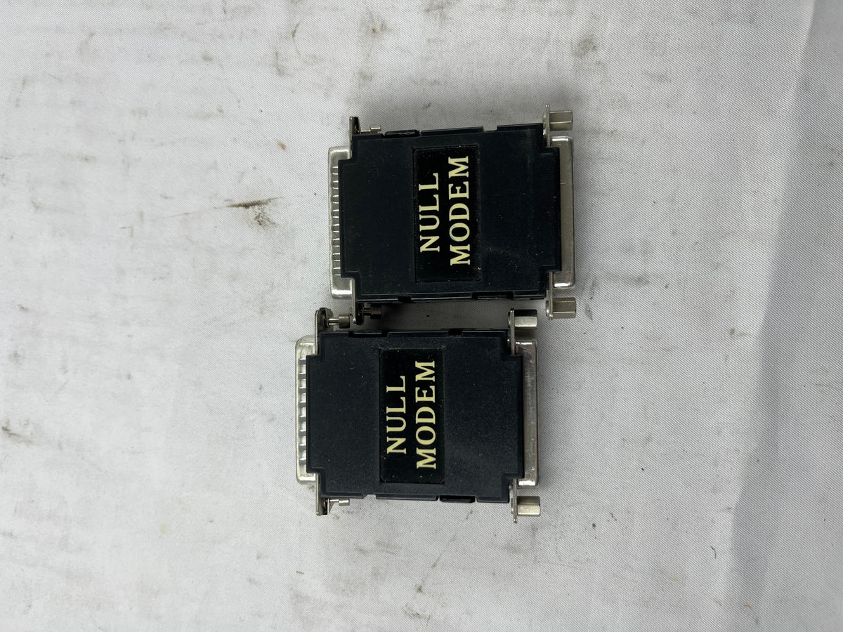 Null Modem Adapter DB25 Male to Female - Used 2 pieces