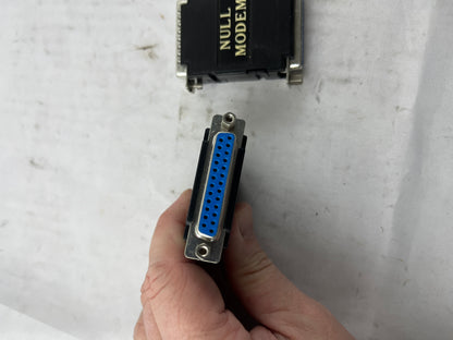 Null Modem Adapter DB25 Male to Female - Used 2 pieces