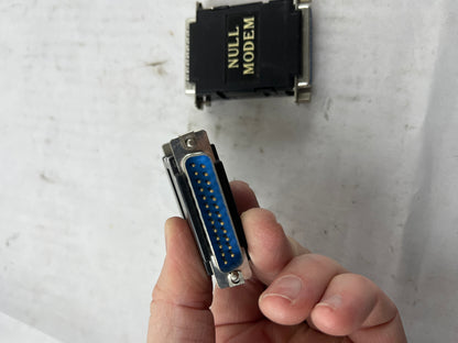 Null Modem Adapter DB25 Male to Female - Used 2 pieces