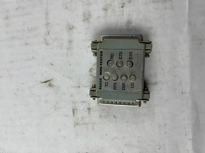 RS-232 Mini Tester – DB25 Male/Female, 7 LEDs