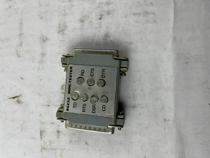 RS-232 Mini Tester – DB25 Male/Female, 7 LEDs