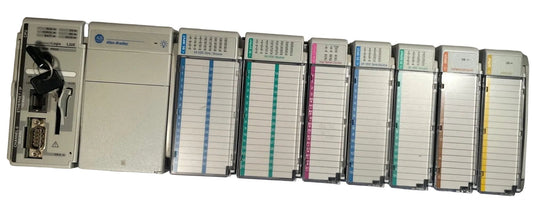 Allen-Bradley CompactLogix 1769-L32E EtherNet/IP PLC controller with power supply and I/O modules